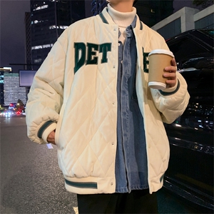 菱格棉服2023冬季新款潮流工装宽松加厚棉衣情侣外套 W2074-P70图片