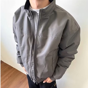 立领哈灵顿飞行夹克棉服男款冬季加厚户外防寒服夹棉外套 M59图片