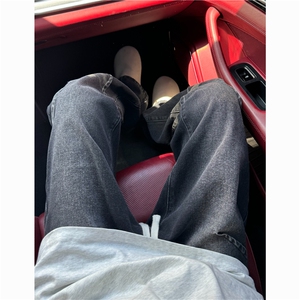 设计松紧腰牛仔裤男直筒B342-Z400-P50控68图片