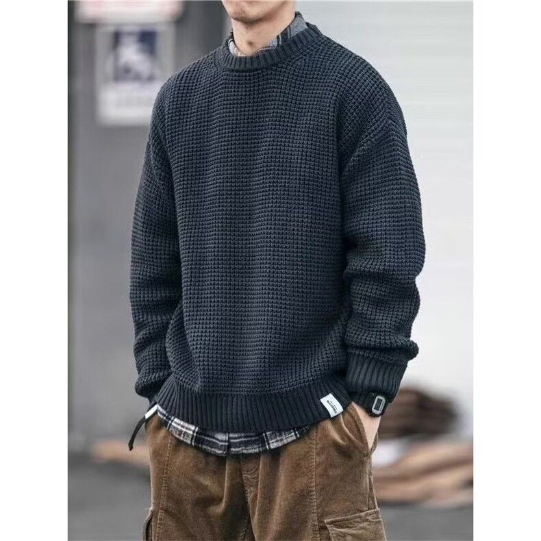 1506-1/MM101/P52圆领毛衣针织衫男潮牌帅气男士气质修身上衣，男装针织衫/毛衣，星座1506-1