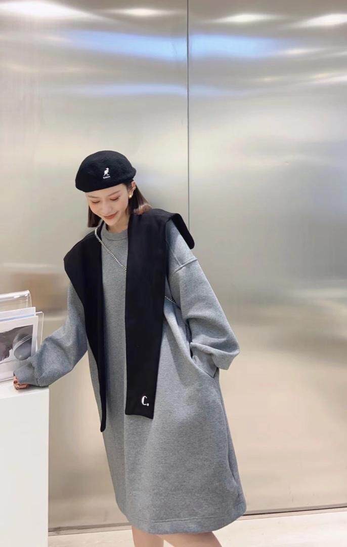 韩版卫衣裙两件套，女装卫衣/绒衫，玩美