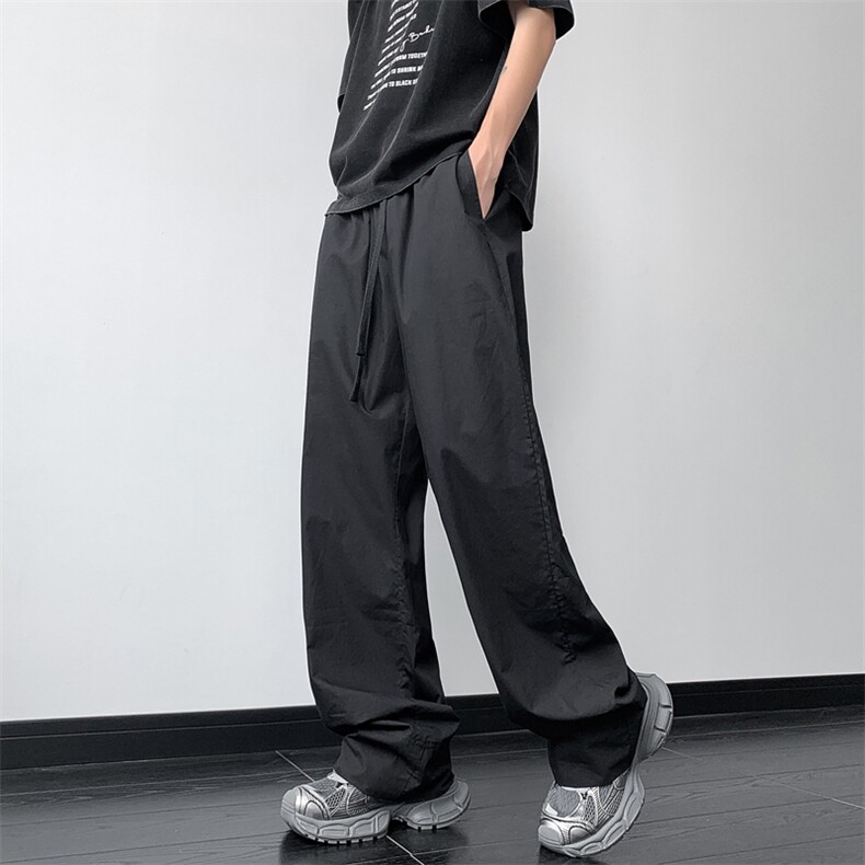 抖音品质美式设计感阔腿高级感休闲裤长裤XZ221-1/K1601/P55,男装休闲裤,星座221-1