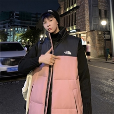 坎肩现货刺绣立领宽松外套马甲时尚男款韩版羽绒服拼接男女款，男装背心/马甲，星座301D-5(原星座1415）