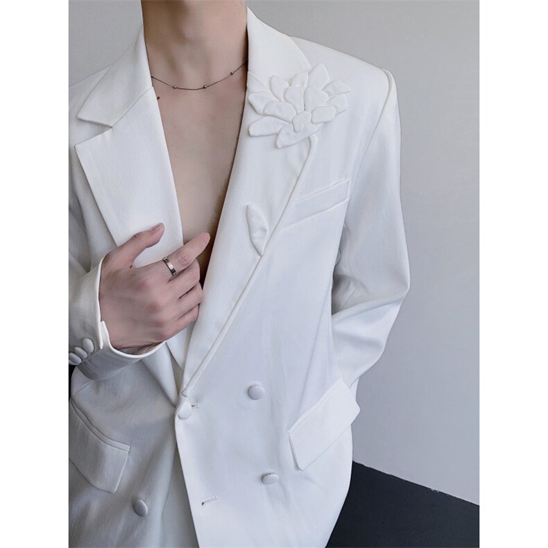 现货25手工立体花朵男士设计感礼服重工西装xz161-p168,男装西服,电商B288