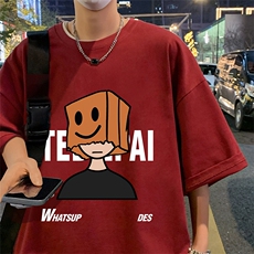 T769P26夏季新品港风高街美式短袖T恤宽松ins重磅纯棉体恤，男装T恤，星座304A