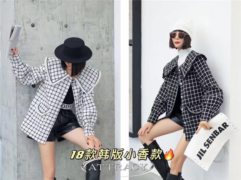 小香风格子外套，其它，春语雨桐