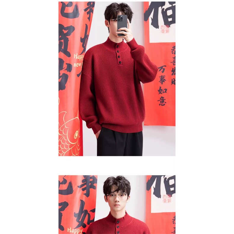 1506/QW120/P66毛衣美式复古休闲慵懒风V领针织衫男纯色外套,男装针织衫/毛衣,星座1506