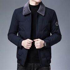 2023年秋冬新款中年男士时尚休闲鸭绒羽绒服外套男装XS98272-P210图片
