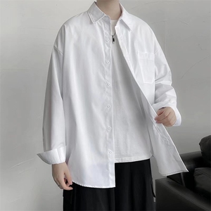 长袖衬衫春款男港风潮流C18P30图片