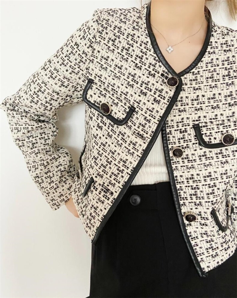 【现货】，秋季新款，拼皮小香，其它，F/TU