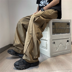 K85-P52夏季宽松型设计感不规则长裤图片