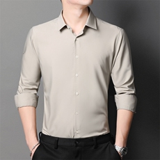 BNFU2002钱塘2020-2男士秋季长袖衬衫商务休闲百塔主推款P55，男装衬衫，钱塘207-2