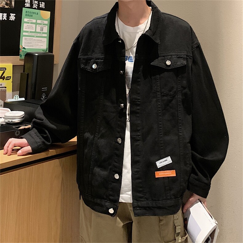 潮流春百搭牛仔夹克男士2025新款上衣韩版宽松帅气外套JK773-P65,男装夹克,星座1103-3