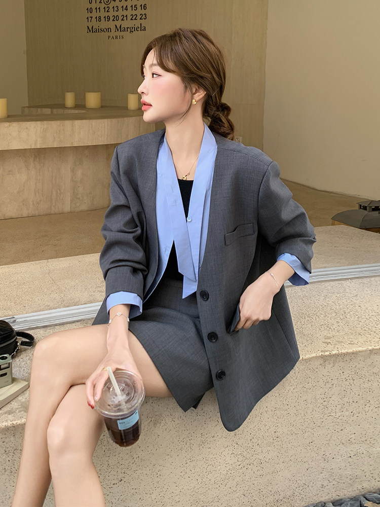 现货西装套装210-6502-P175-K258单西装P145-K2182025年秋季,女装套装/套裙,韩蜜菓