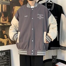 潮流夹克潮男春季棒球领夹克J821P47图片
