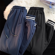 冬新款羊羔绒束脚卫裤加厚款运动裤XZ102A-4-K700-P55，男装休闲裤，星座211-2