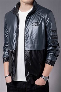 拼色夹克男2023春秋新款中青年男士茄克宽松休闲时尚百搭外套男装，男装夹克，电商B212（原钱塘6029）