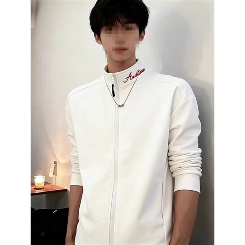 刺绣德绒打底衫男款冬季健身跑步运动训练服立领修身卫衣WW13,男装T恤,星座1116A（原606A-3）