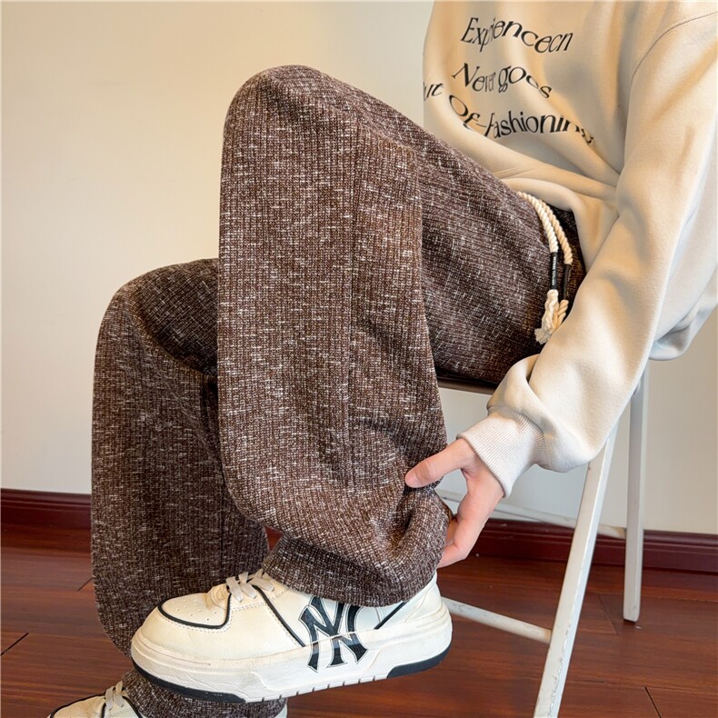 现货！2025新款美拉德系百搭简约休闲长裤-EX51197-特批40,男装休闲裤,电商A061