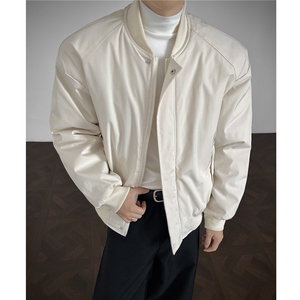 冬季clean纯色棒球服领棉服加厚短款棉衣 HZ8815-特P68不议价图片
