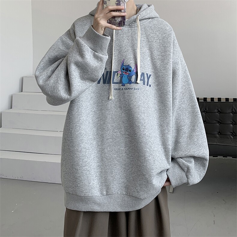 连帽卫衣男大码运动服帽衫外套WY2173-P35加绒款-P40,男装卫衣,电商A040