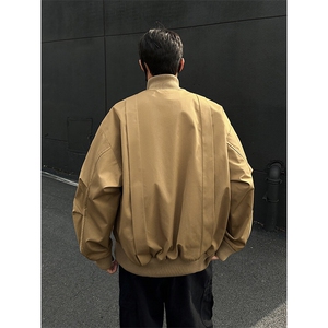 美式飞行服立领夹克男款痞帅短款外套棒球服潮504-W680-特P60控98图片