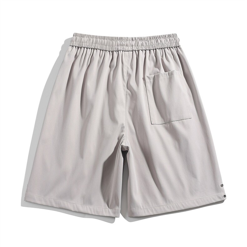 夏季新款冰丝垂感短裤白底平铺休闲裤男免烫宽松凉感K23216-P35,男装休闲裤,星座717