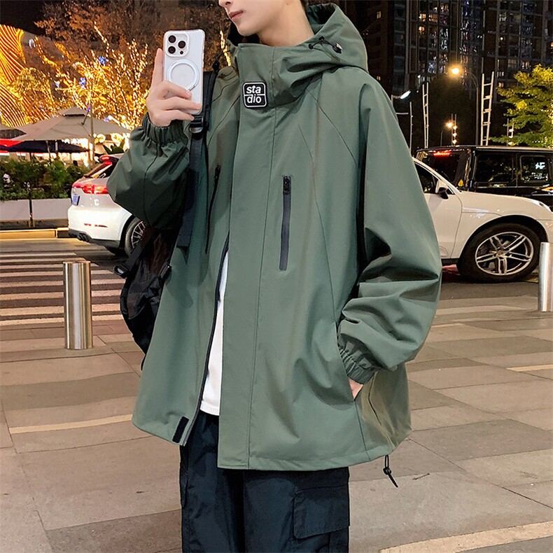 JK812-P65新款现货户外连帽夹克男冲锋衣外套,男装夹克,星座1204
