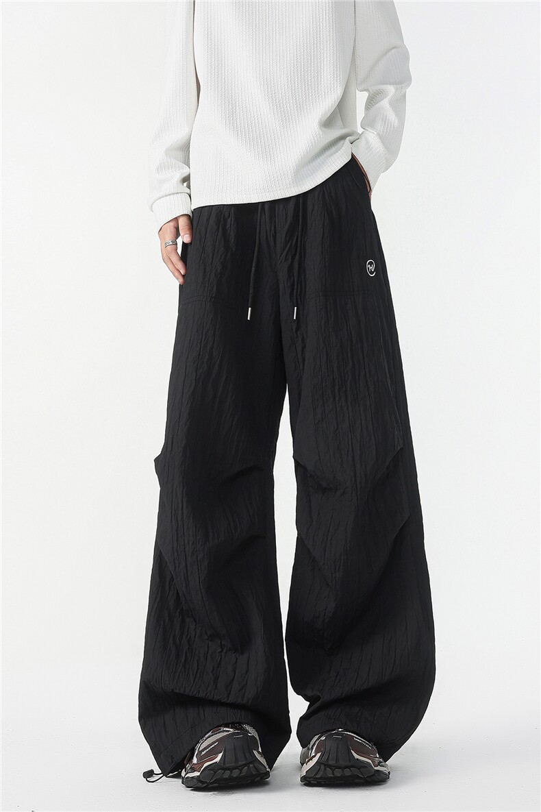 8XL-M新款速干肌理感直筒工装裤男宽松早秋休闲裤阔腿裤K9172P68,男装工装外套,电商D206-1