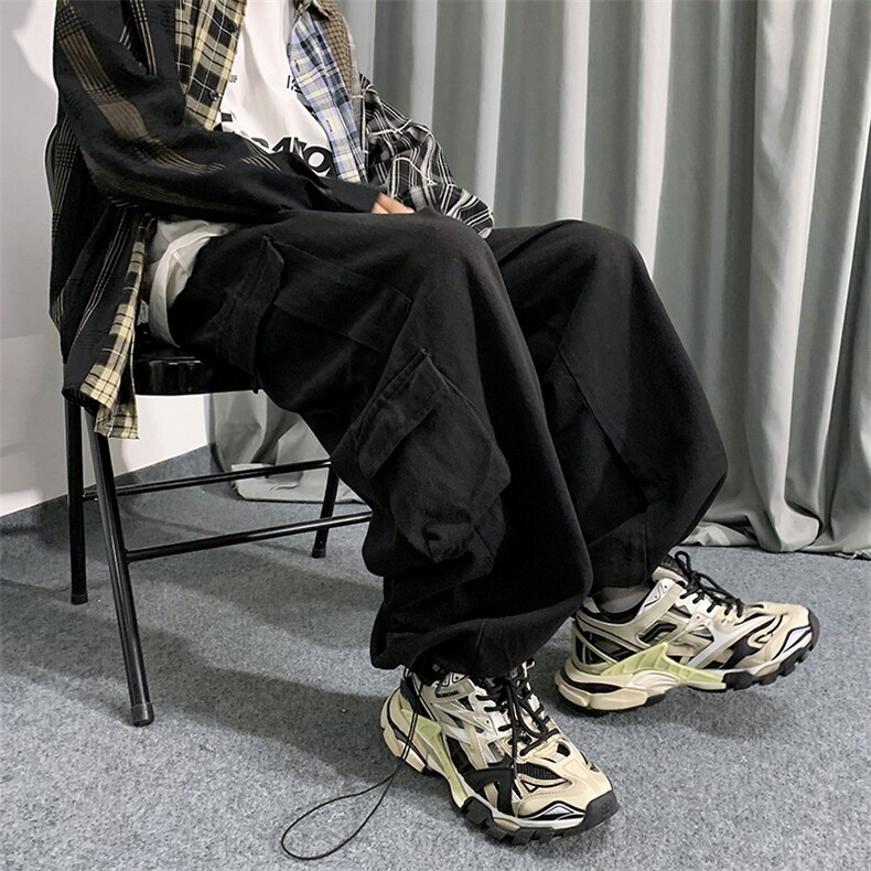 美式高街牛仔裤男秋季潮牌复古宽松直筒ins设计感裤子N0408-P48,男装牛仔裤,星座308B-1