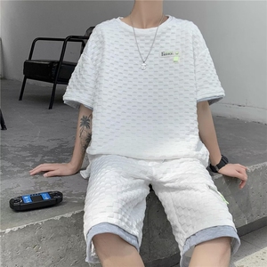 男潮流休闲套装宽松套装运动套装Z003P40