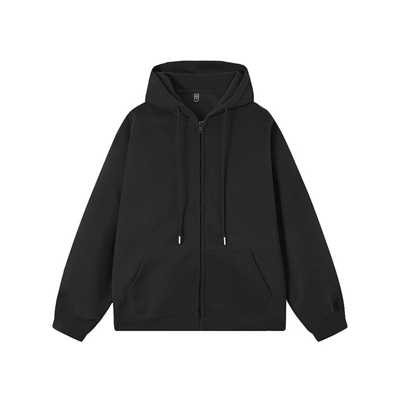 WY827-尺码S-4XL-特P43-420g重磅纯色连帽卫衣宽松拉链外套,女装短外套,星座1811B