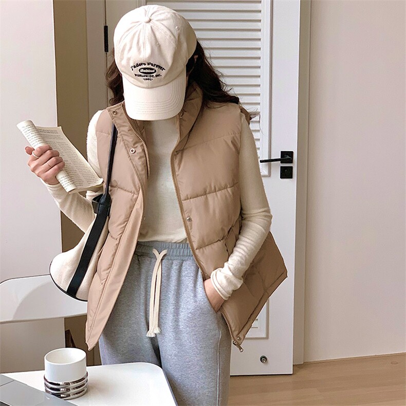 秋冬棉马甲女短款新款韩版宽松立领坎肩背心马夹棉服C325-P50,男装背心/马甲,星座911-2(原星座613-2）