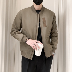 社会小伙风春秋季立领男工装修身时尚百搭潮流夹克JK092-P98控138图片