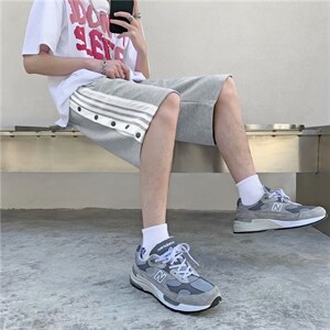 2026夏季运动篮球排扣短裤男五分裤女休闲沙滩裤潮牌DK6405-p28，男装牛仔裤，星座1008-2