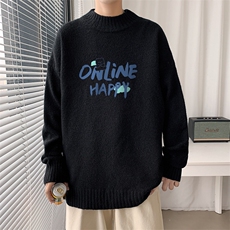 ！数据好！2023秋冬新款男士半高领毛衣潮流针织衫M609P45，男装针织衫/毛衣，电商B220