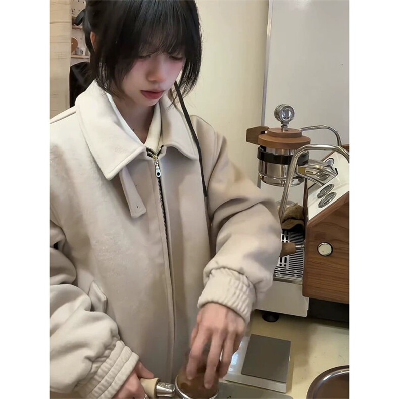 706-1-MY8025-P108 特P  现货 冬季男士复古毛呢飞行棉服加厚外套图片