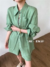 【AI·ENJI】艾恩纪夏季新品气质简约料套装，女装职业装，AI·ENJI 艾恩纪