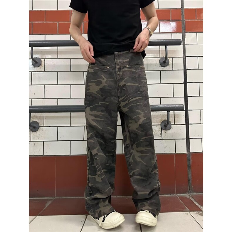 【008】百搭设计感ins牛仔裤A079-K766-P44,男装牛仔裤,电商A079