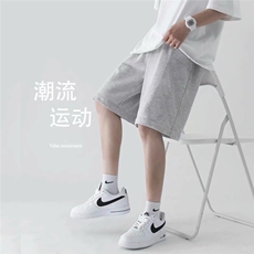 运动短裤男夏轻薄透气潮流男女同款休闲裤宽松五分裤AA33-P25，男装牛仔裤，星座208-5