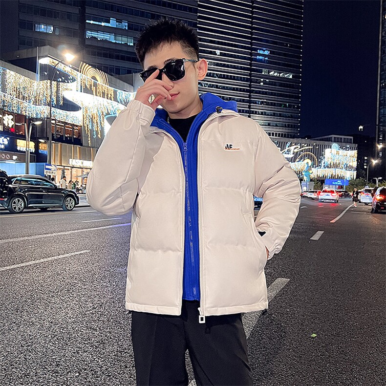 精神小伙男士连帽皮棉衣加厚冬季棉服潮流棉袄男A266-P02-P100图片