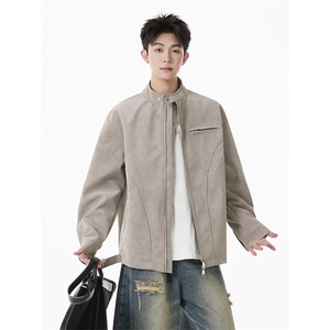美式高阶 秋冬PU棒球服夹克痞帅百搭情侣外套 LJ496 P58图片