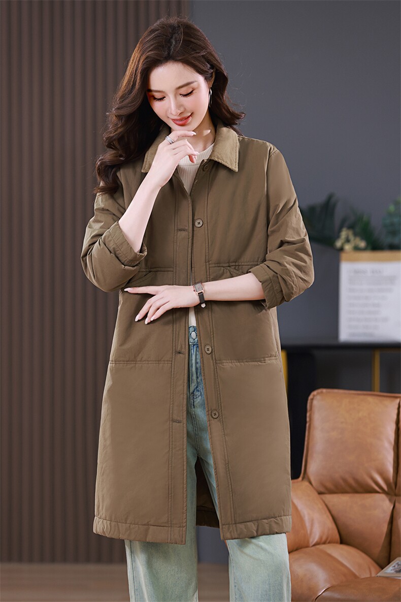 2024秋冬新款长款棉衣,女装棉衣/棉服,小林双子