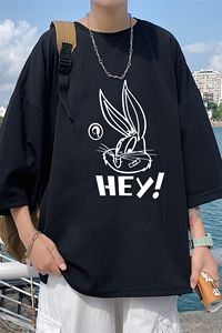Q11179-P30 春夏季七分袖t恤男大码五分袖男短袖中袖图片