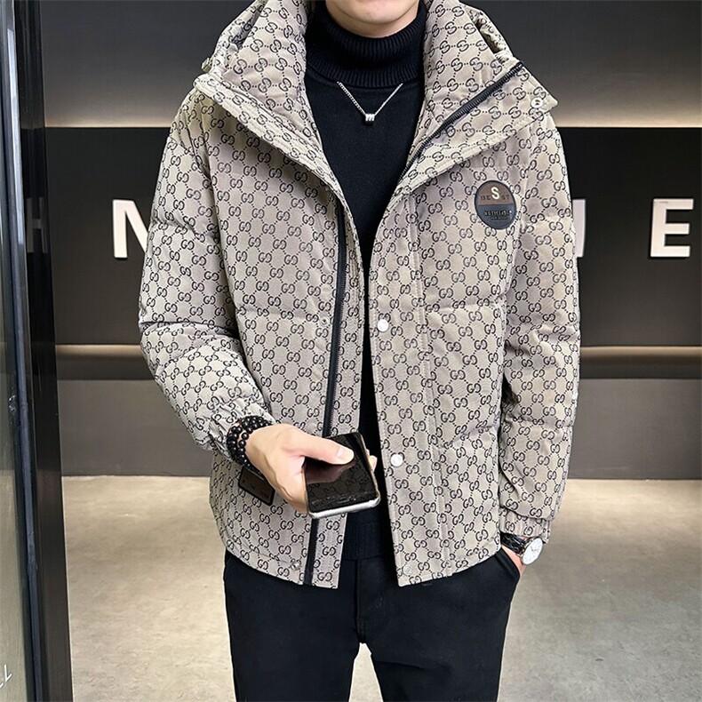 羽绒服男冬季2024新款连帽白鸭绒外套B240-YR6826-P205,男装羽绒服,电商B240