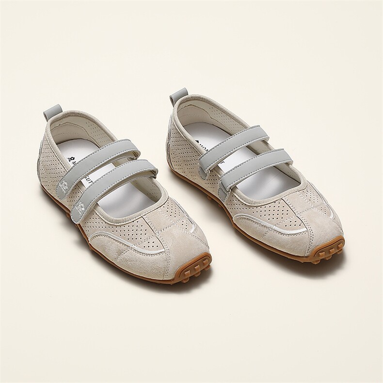 Montagut/梦特娇运动玛丽珍鞋女夏新轻便魔术贴休闲复古德训鞋，女鞋休闲鞋，上品集物