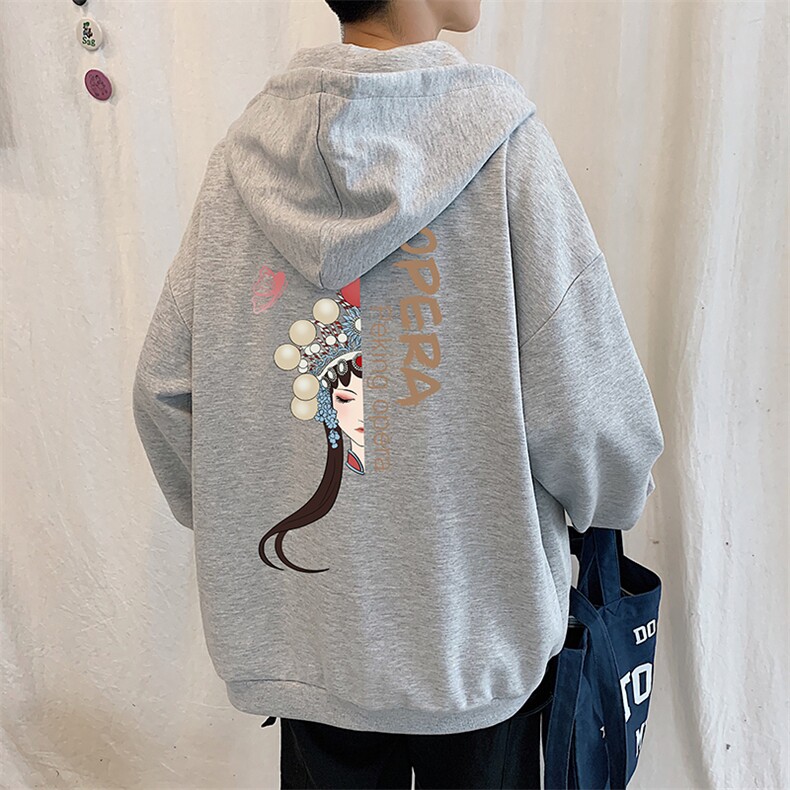 KS21161-P38 加绒-P43 连帽开衫卫衣男运动外套大码班服图片