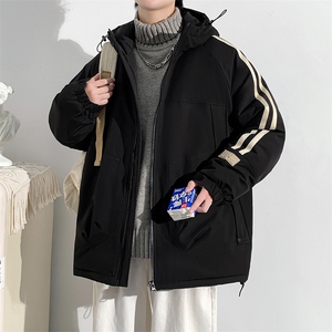 冬上新加棉加厚棉服潮青少年连帽棉衣外套男女 8321-P110控价158图片
