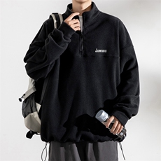 春季现货宽松套头半高领卫衣男DSA157B-W5860-P48，男装卫衣，电商A157B