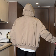 棉衣男ins潮牌潮流宽松休闲百搭棉服连帽复古棉袄MF1003-P100，男装棉衣，电商B381（原B382）